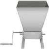 WAPHOERTE Mulino manuale per grano orzo e mais, macinino per malto regolabile, frantoio per cereali in acciaio inox, pressa per frantumare orzo, grano e vari cereali