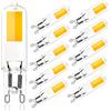 BVCL Lampadine Led G9 2W, Dimmerabile,300Lm, 2W Equivalente a 20W alogena Bulb,AC 220-240V LED G9 Lampada, Nessun Sfarfallio (Color : Warm White 3000k, Size : 10pcs)