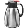 Forgast Caraffa Termica Professionale in Acciaio Inox, 1,5 Litri, Thermos Caraffa con Coperchio a Pressione per Bevande Calde e Fredde Caffè Tè, per Ristorante Catering Mense Hotel Buffet