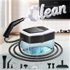 Tsebugap Pulitore a Vapore Portatile Steam Cleaner Vapore Pulizia Pistola a Vapore per Pulire, Cucina, Bagno, Auto, Piastrelle e Tessuti, 6 Velocità Regolabili, 1.8L, 4 Bar, Riscaldamento (nero)