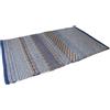 Amicasa Cosmoline - Tappeto PETRA Blu 50x80 cm - Cotone 100% con Fondo Antiscivolo - Morbido e Lavabile, Ideale per Bagno, Cucina o Ingresso
