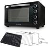 Innoliving Forno elettrico 45 litri con ventilazione e girarrosto luce interna potenza 2000W Innoliving INN-792