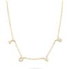 Tamaris donna collana TJ-0699-N-45 aus 925 argento in IP oro con zirconisteinen