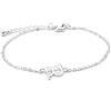 LUXENTER Bracciale finito argento - Alphabet