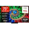 TCL TV 75RM7L 75" RGB-Mini LED, 4K HDR 2000 nits, 1800 zonas de color preciso, Google TV, Dolby Vision IQ y Atmos, 2.1 Onkyo, 144Hz, Apple AirPlay 2, Alexa