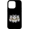Cool 3 Hip Hop Trio Street Gold Chain Fu Custodia per iPhone 15 Pro Max Hamster Rap Old School Retro Streetwear 80s 90s Tre
