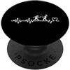 Sport Fencing Gift And Gear For Men And Scherma divertente per donne con battito cardiaco PopSockets PopGrip Adesivo
