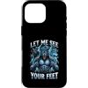 Funny Stupid Wolves Meme Custodia per iPhone 16 Pro Max Fammi vedere i tuoi piedi Meme ironico di Alpha Wolf