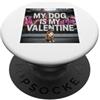 Boxer Puppy Lover PS My Dog Is My Valentine Boxer Street Graffiti Amante dei cani PopSockets PopGrip Adesivo