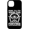 Mechanic Car Enthusiast Designs & Car Ou Custodia per iPhone 14 Plus Correggi la tua auto gratis Car Lover Mechanic Garage Car Guy