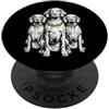 Cool 3 Hip Hop Trio Street Gold Chain Fu Vizsla Dog Rap Old School Retro Streetwear anni '80 '90 Tre PopSockets PopGrip Adesivo