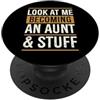 Aunt To Be Pregnancy Announcement Party Guardami Diventare E Zia E Roba PopSockets PopGrip Adesivo