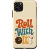 Pin Alley Vibes Custodia per iPhone 11 Pro Max Divertente Bowling Retro Citazione Umorismo