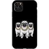 Cool 3 Hip Hop Trio Street Gold Chain Fu Custodia per iPhone 11 Pro Max Pug Rap Old School Retro Streetwear anni '80 '90 Tre