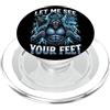 Funny Stupid Wolves Meme Fammi vedere i tuoi piedi Meme ironico di Alpha Wolf PopSockets PopGrip per MagSafe