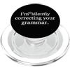 The Mindset Science Collection Non sto correggendo così silenziosamente l'umorismo del tuo insegnante di grammatica PopSockets PopGrip per MagSafe
