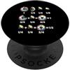 Mathletes & More Colorful Calcio Frazioni Matematica Apprendimento PopSockets PopGrip Adesivo