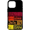 Lustiger Geburtstagsspruch zum 22. Gebur Custodia per iPhone 16 Pro Max 22° compleanno leggendario da luglio 2004 vintage retrò