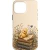 Duckling Book Garden Custodia per iPhone 16 Pro Max Anatroccolo Lettura Libri Cottagecore Bibliophile