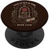 Vintage Rose Book Club Romance Libro Club Reader Rose Romance Fiaba Letteratura PopSockets PopGrip Adesivo