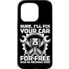 Mechanic Car Enthusiast Designs & Car Ou Custodia per iPhone 15 Pro Correggi la tua auto gratis Car Lover Mechanic Garage Car Guy