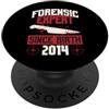 True Crime Merch for Investigative Crime Esperto forense dalla nascita 2014 Compleanno a tema crimine vero PopSockets PopGrip Adesivo