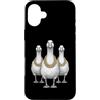 Cool 3 Hip Hop Trio Street Gold Chain Fu Custodia per iPhone 16 Plus Anatra d'oca Rap Old School Retro Streetwear anni '80 '90 Tre
