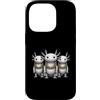Cool 3 Hip Hop Trio Street Gold Chain Fu Custodia per iPhone 14 Pro Axolotl Rap Old School Retro Streetwear anni '80 '90 Tre