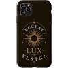 Funny Latin Teacher Quotes & Classical P Custodia per iPhone 11 Pro Max Lucat Lux Vestra Astrologia Zodiaco Celeste Mistico