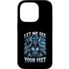 Funny Stupid Wolves Meme Custodia per iPhone 14 Pro Fammi vedere i tuoi piedi Meme ironico di Alpha Wolf