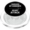 Heart Surgery Gifts And Shirts Wife of Heart Attack Survivor - Sono sopravvissuto a mio marito PopSockets PopGrip per MagSafe