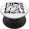 Chess Strategy Brain Sports Board Game K Gran Maestro nel Pensiero Profondo PopSockets PopGrip Adesivo