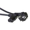 ACT 230V connection cable schuko male (angled) - C13 (angled) 2 m cavo di alimentazione Nero