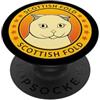 Miller Sye Ritratto di gatto Scottish Fold PopSockets PopGrip Adesivo