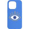 AuraStitch Custodia per iPhone 15 Pro Evil Eye | Grafica di protezione Nazar | Estetica mistica