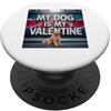 Golden Doodle Puppy Lover PS Il mio cane è il mio Valentine Golden Doodle Street Graffiti PopSockets PopGrip Adesivo