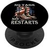 Regalo per Line Dance No Tags No Restarts Line Dance PopSockets PopGrip Adesivo