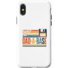Dad Joke Archive Co Custodia per iPhone X/XS Divertenti battute su I Keep Dad in A Dad-A-Base Retro Floppy Disk