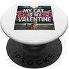 Bengal Kitten Lover PS My Cat Is My Valentine Bengal Street Graffiti Amante dei gatti PopSockets PopGrip Adesivo
