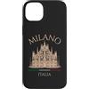 Italian Souvenir Cathedral Milan Italy D Custodia per iPhone 14 Plus Milano Italia Cattedrale Architettura