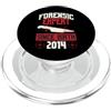True Crime Merch for Investigative Crime Esperto forense dalla nascita 2014 Compleanno a tema crimine vero PopSockets PopGrip per MagSafe