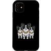 Cool 3 Hip Hop Trio Street Gold Chain Fu Custodia per iPhone 11 Papillon Dog Rap Old School Retro Streetwear anni '80 '90 Tre