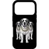 Cool 3 Hip Hop Trio Street Gold Chain Fu Custodia per iPhone 17 Pro St Bernard Dog Rap Old School Retro Streetwear anni '80 '90 Tre