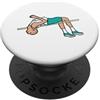Mark Ewbie Designs Salto in alto PopSockets PopGrip Adesivo