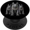 Cool 3 Hip Hop Trio Street Gold Chain Fu Stegosaurus Dinosaur Rap Old School Retro Streetwear anni '80 e '90 PopSockets PopGrip Adesivo