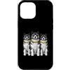 Cool 3 Hip Hop Trio Street Gold Chain Fu Custodia per iPhone 12 Pro Max Akita Dog Rap Old School Retro Streetwear anni '80 '90 Tre