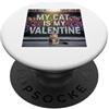 Maine Coon Kitten Lover PS My Cat Is My Valentine Coon Street Graffiti Amante dei gatti PopSockets PopGrip Adesivo