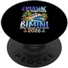 Bimini Cruise Vacation Family Co Crociera Insieme Bimini 2026 Nave da crociera Dolphin Vacation PopSockets PopGrip Adesivo