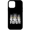 Cool 3 Hip Hop Trio Street Gold Chain Fu Custodia per iPhone 12 mini Akita Dog Rap Old School Retro Streetwear anni '80 '90 Tre