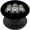 Cool 3 Hip Hop Trio Street Gold Chain Fu Platypus Rap Old School Retro Streetwear anni '80 '90 Tre PopSockets PopGrip Adesivo